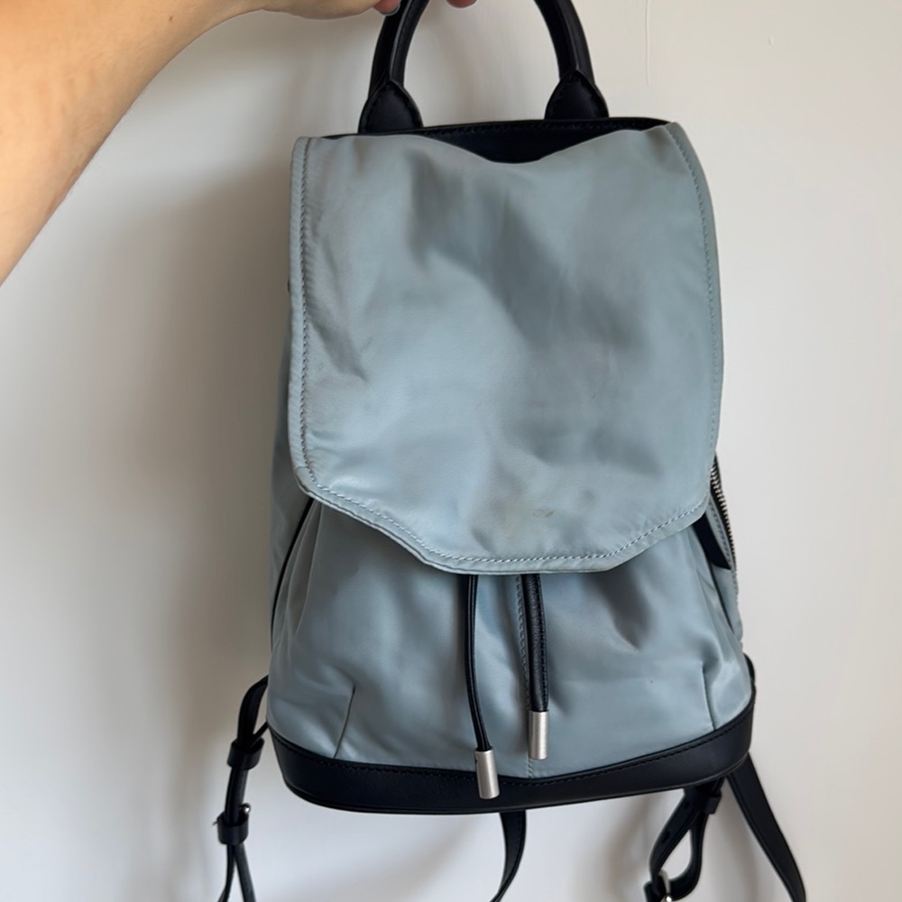 Rag & Bone Stylish light blue and Black Backpack